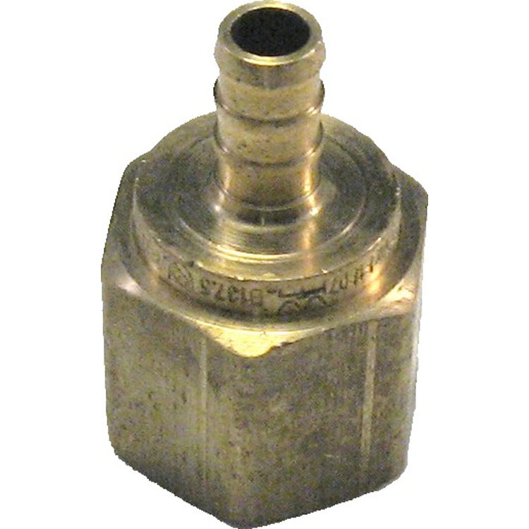 3/8 x1/2 Inch PEX Female Adapter, Brass Construction