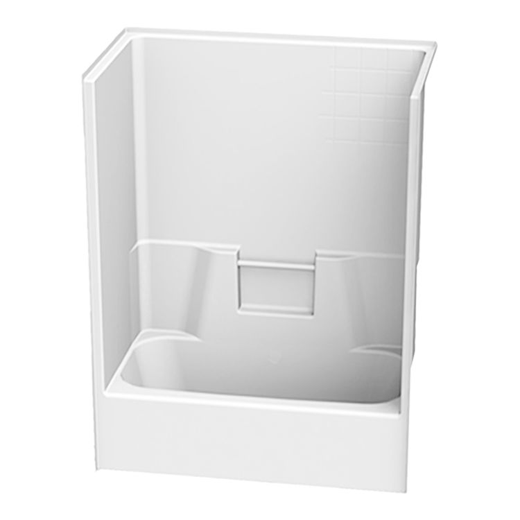 Aquatic Bath 2543CTG-WH White 54"x29"x72" Gelcoat Tub ...