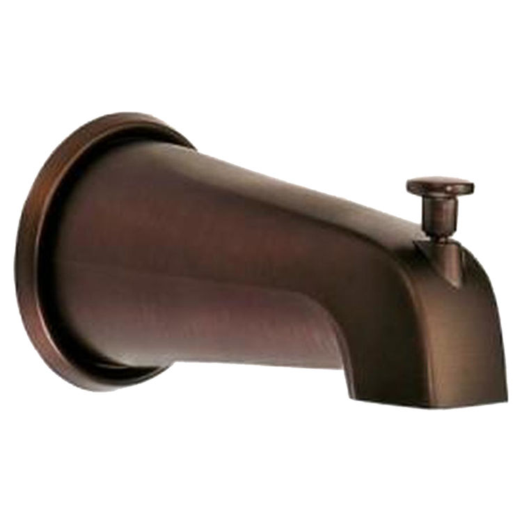 Danze D606225BR 5 1/2-Inch Wall Mount Tub Spout with Diverter Tumbled Bronze