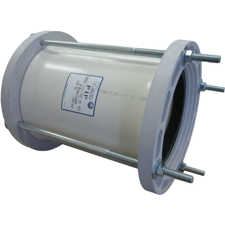 Plastic Irrigation Pipe (PIP) 8"x12" 100 Bolted Coupling