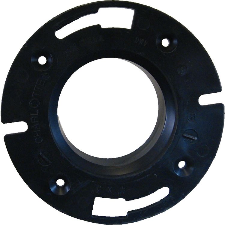 Commodity  4 x 3 Inch ABS Closet Flange, ABS Construction