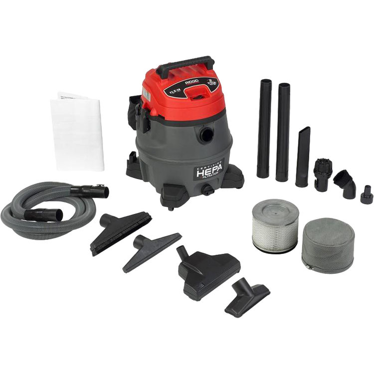 Ridgid 50358 Ridgid RV2400A Industrial Fourteen Gallon Two Stage Wet/Dry Vacuum With Cart
