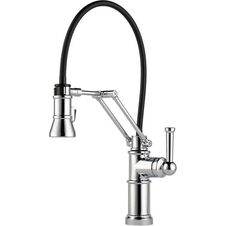 Brizo 63225LF-PC Brizo 63225LF-PC Chrome Single Handle Articulating Arm Kitchen Faucet