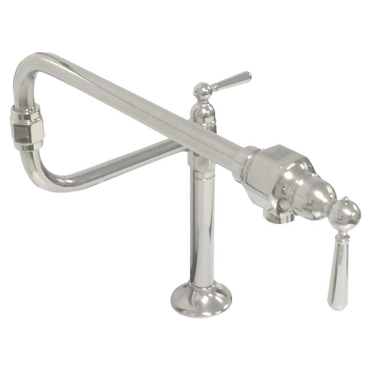 Kohler 7323-4-S Kohler K-7323-4-S Hirise Deck-Mount Kitchen Pot Filler - Polished Stainless