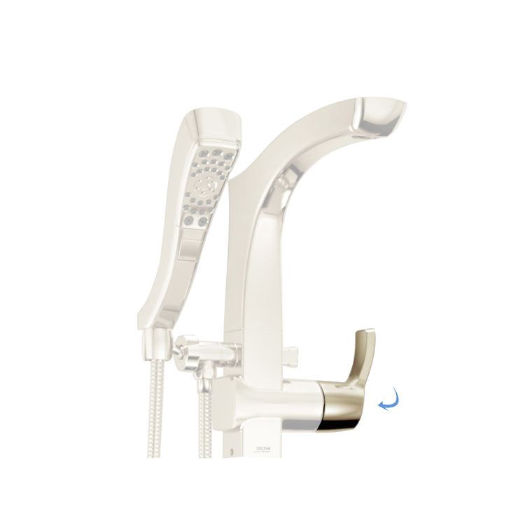 Delta RP78719PN Delta RP78719PN Tub And Shower Replacement Lever Handle Kit, Brilliance Polished Nickel