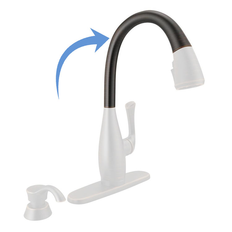 Delta RP80227RB Delta RP80227RB DOMINIC Kitchen Spout Assembly - Venetian Bronze