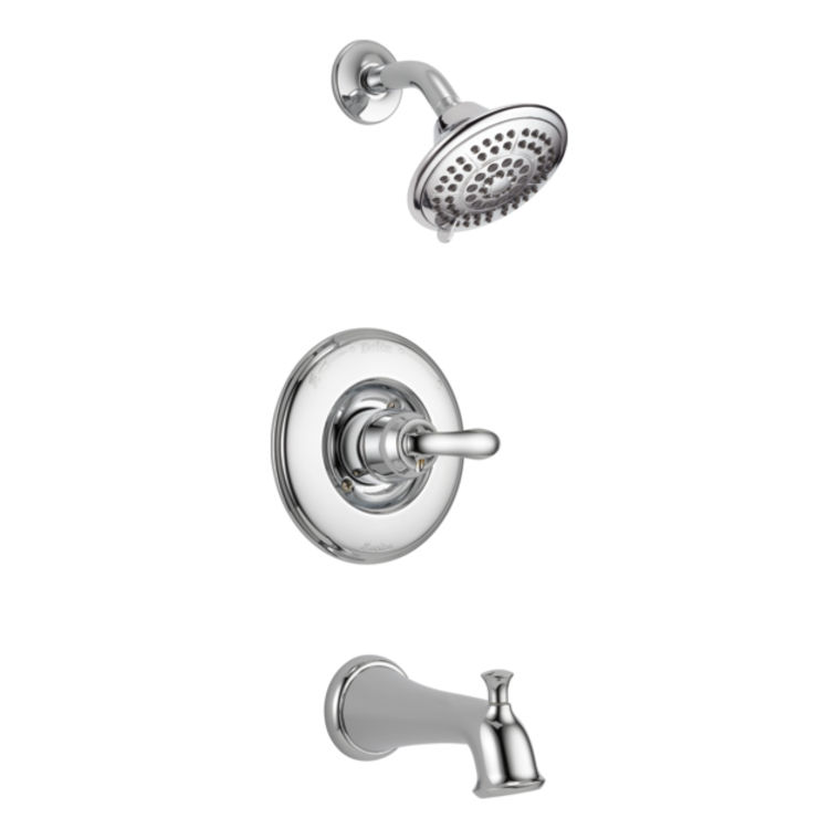 Delta T14494-SOS Delta T14494-SOS LINDEN Tub and Shower Trim with Slip-On Spout - Chrome