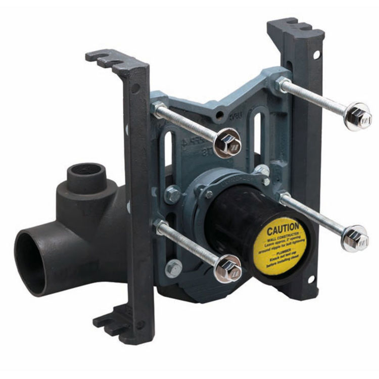 Watts ISCA-101-R IS Cast Iron Single Closet Carrier, Horizontal Right ...