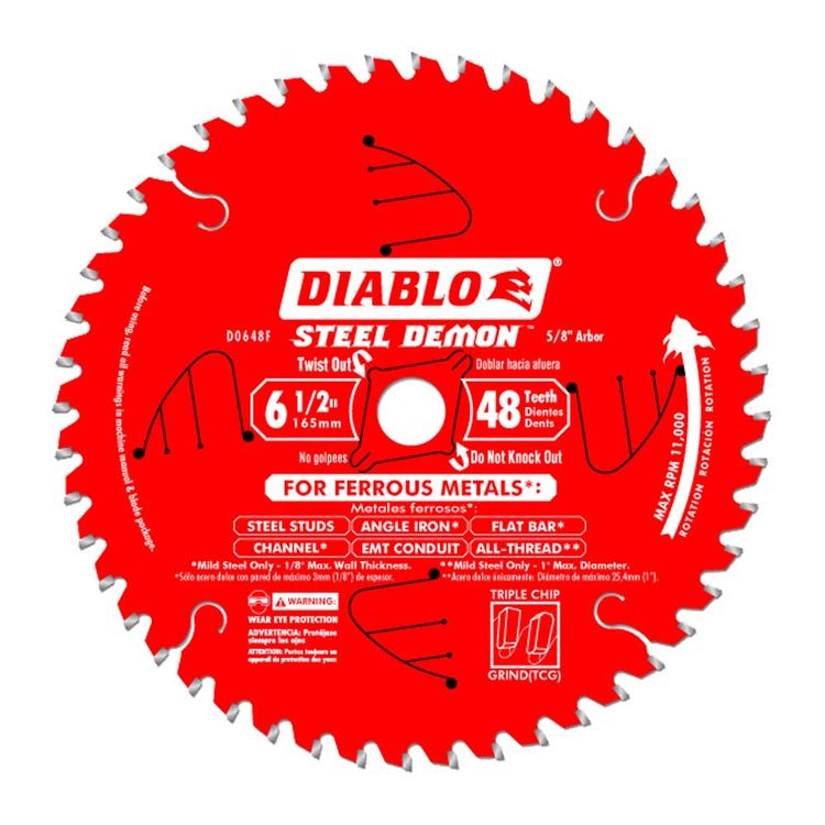 Diablo D0648F Diablo D0648F 6-1/2-Inch 48T Circular Saw Blade