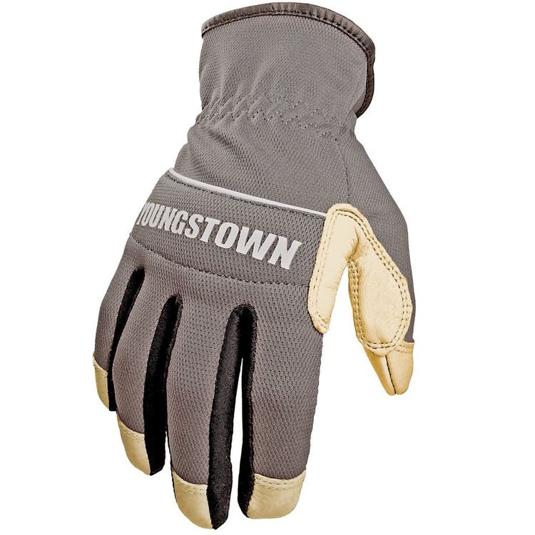 View 2 of Youngstown 12-3180-70-L Youngstown Hybrid Plus 12-3180-70 Work Gloves, Large, Polyester Span Mesh, Bonded Nylon, Gray