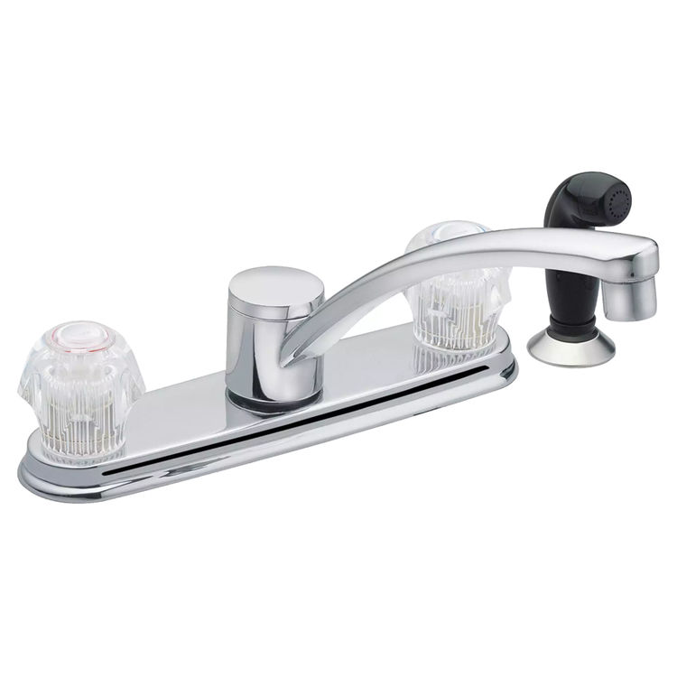 Moen CA87681 Chrome Adler TwoHandle Kitchen Faucet With Spray