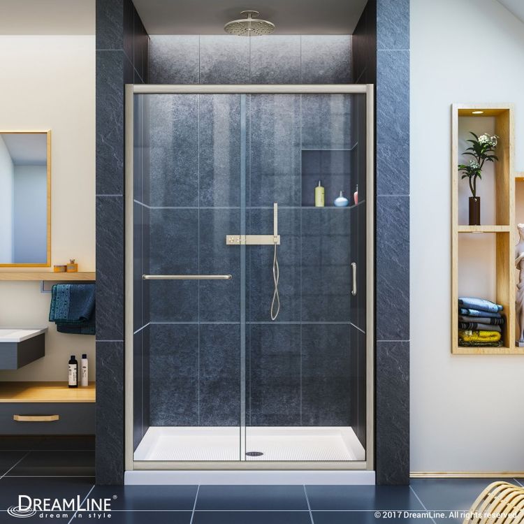 Dreamline Infinity Z Clear Shower Door, Infinity Sliding Shower Door