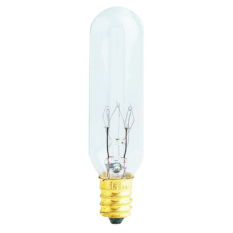 Clear Feit Electric BP15T6-130 15-Watt T6 Tubular Bulb with Candelabra Base 