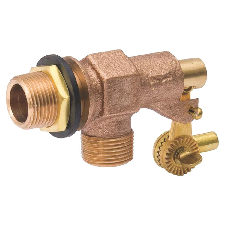 B & K 109814 Tank Float Valve, 3/4 in Inlet, Male Inlet X Male Outlet