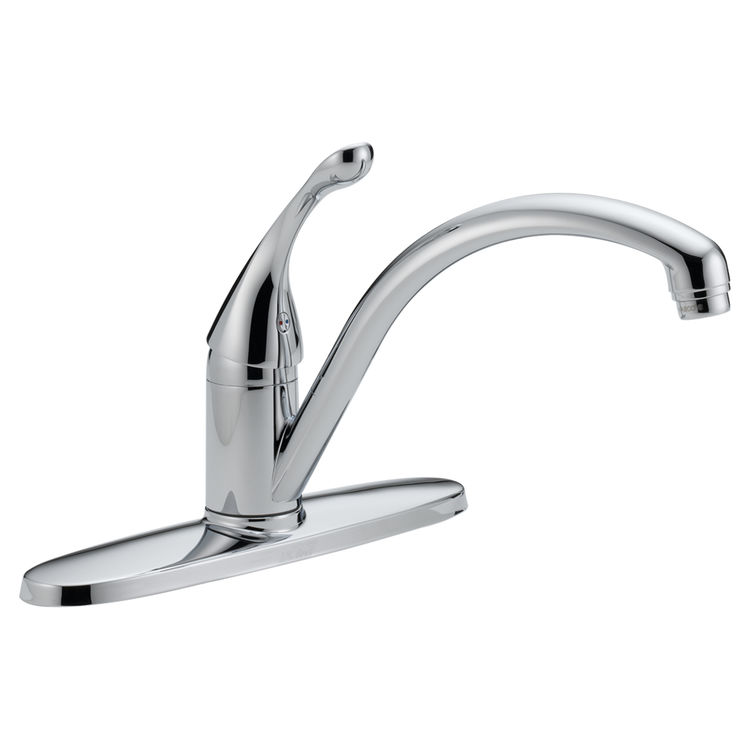 View 2 of Delta 140-WE-DST Delta 140-WE-DST Collins Single Handle Kitchen Faucet in Chrome Finish