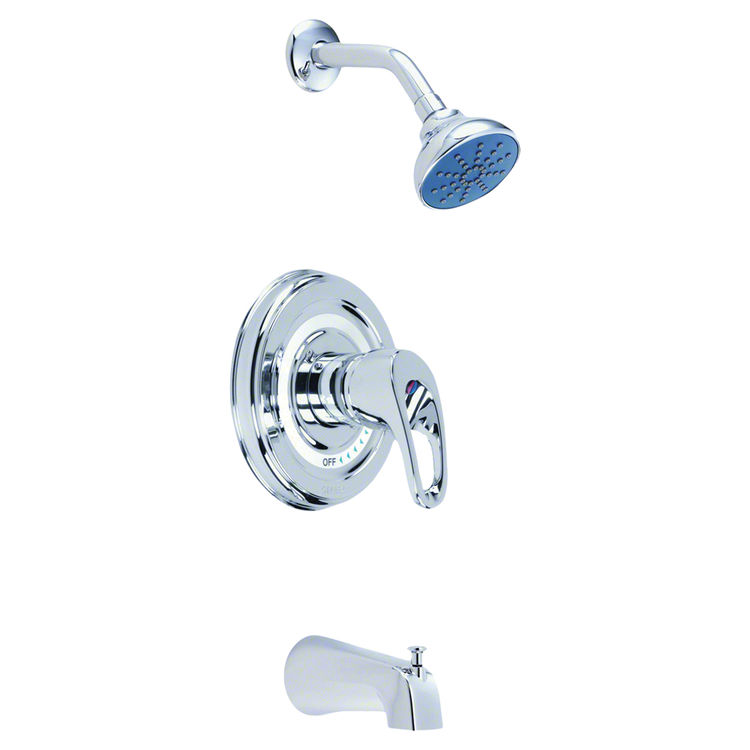 Gerber 49733 Classics Safetemp Pressure Balance Tub and Shower Faucet, Chrome