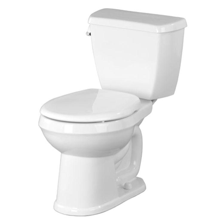 Gerber AV21800 Avalanche TwoPiece Round Front Toilet, 1.6 gpf, 10