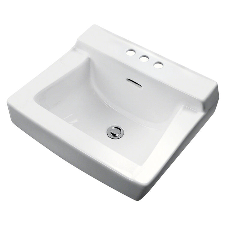 Gerber 12314 Plymouth 4" Faucet Centers Wall Hung Bathroom Sink