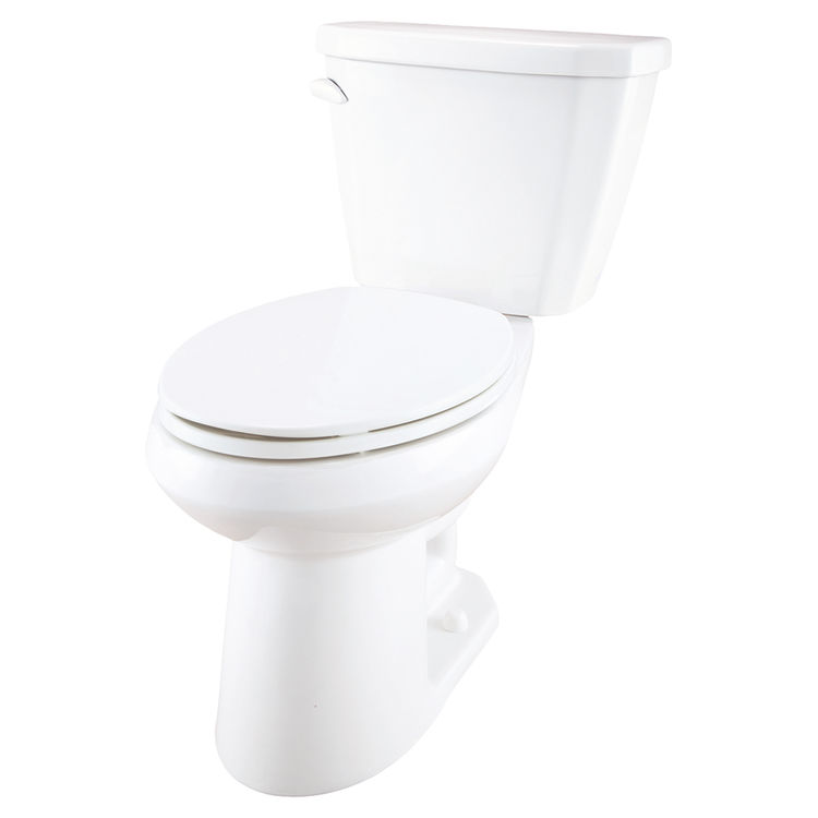 Gerber VP21524 Viper TwoPiece Elongated ErgoHeight Toilet, 1.6 gpf
