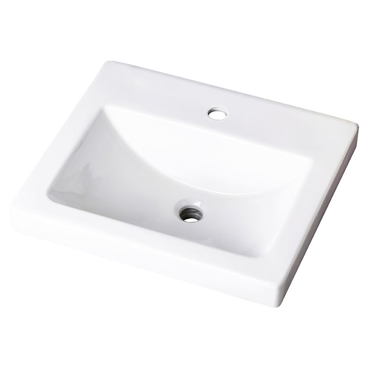 Gerber 12 892 Wicker Park Single Hole Self Rimming Bathroom Sink