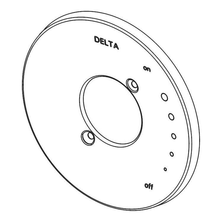 Delta RP73374BL Delta RP73374BL Matte Black Trinsic Escutcheon/Seal