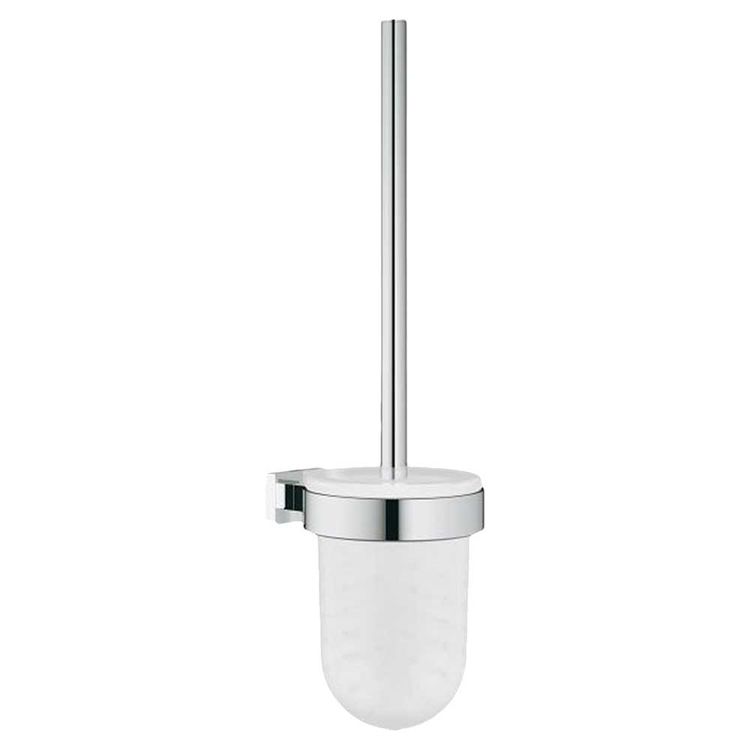 View 3 of Grohe 40513001 Grohe 40513001 Essentials Cube Toilet Brush Set, StarLight Chrome