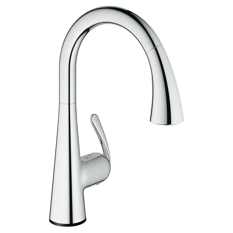 Grohe 30313000 Ladylux Foot Control Electronic Single Handle Kitchen Faucet  - StarLight Chrome