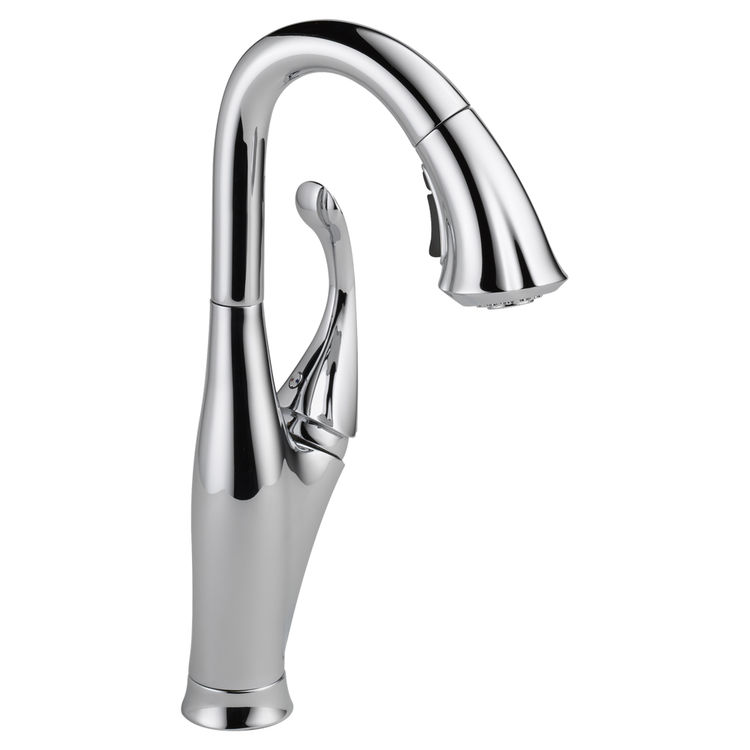 Delta 9992-DST Delta 9992-DST Addison One Handle Pull-Down Bar/Prep Faucet - Chrome