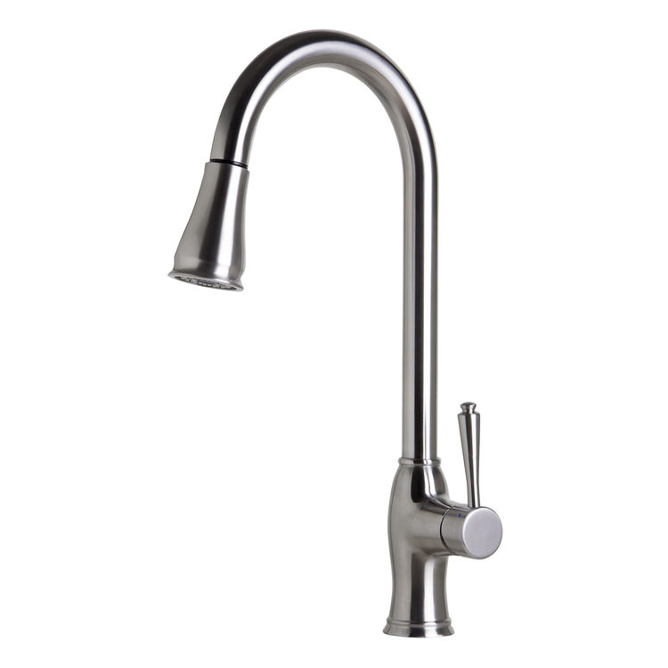 Alfi AB2043-PSS ALFI AB2043-PSS Pull-Down Polished Stainless Steel Kitchen Faucet