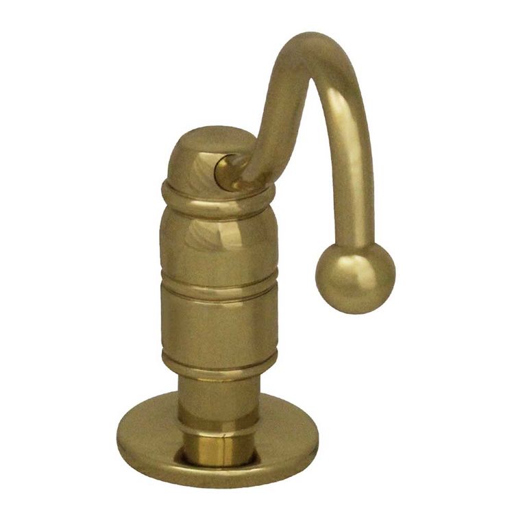 Whitehaus WHSD1167-B Whitehaus WHSD1167-B Beluga 4 1/2-Inch Solid Brass Soap/Lotion Dispenser, Polished Brass
