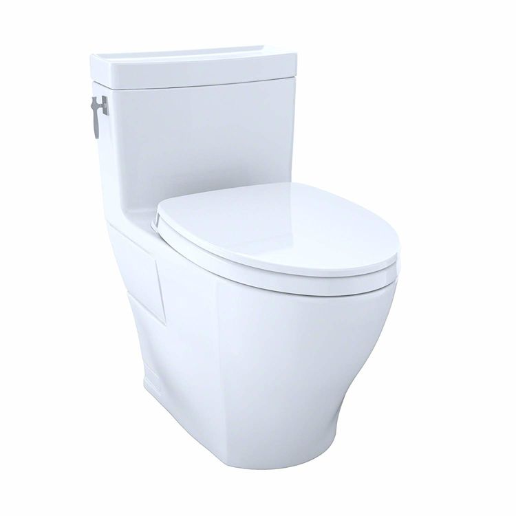 Toto MS626124CEFG#11 Toto MS626124CEFG#11 Colonial White Aimes Elongated One-Piece Toilet