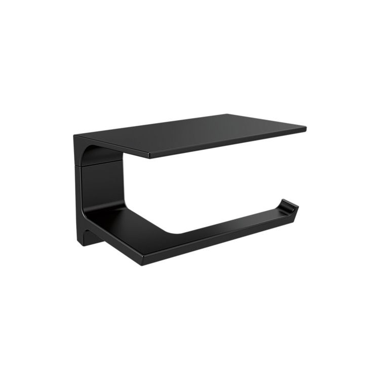 Delta 79956BL Pivotal Tissue Holder with Shelf, Matte Black