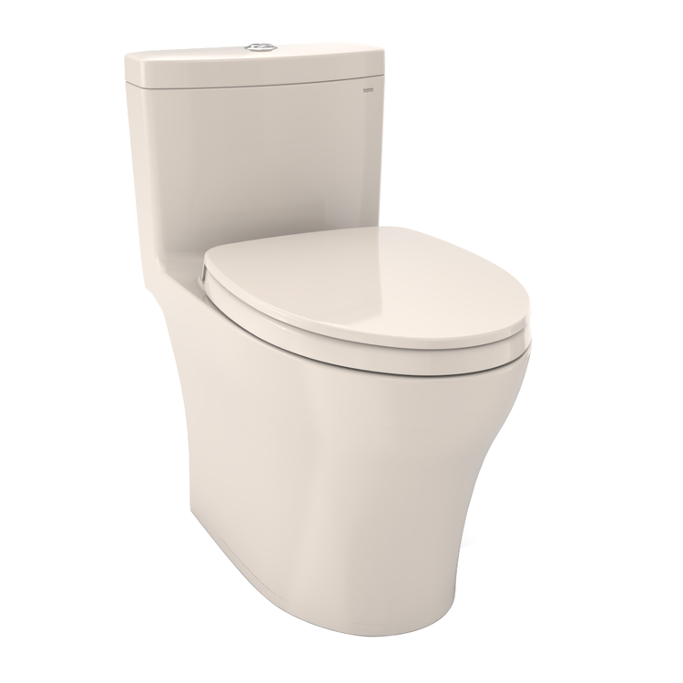 Toto Ms646124cumfg 12 Sedona Beige Aquia Iv One Piece Elongated Toilet