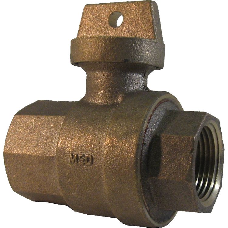 AY McDonald 1" Ball Valve Curb Stop, FIP x FIP PlumbersStock