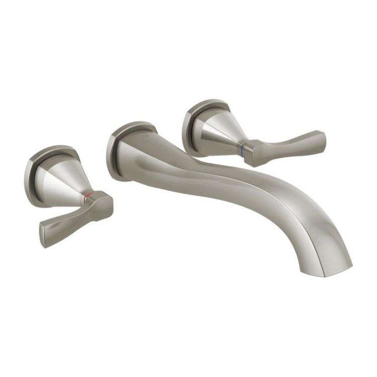 DELTA T5776-SSWL STRYKE TWO HANDLE WALL MOUNT TUB FILLER ...