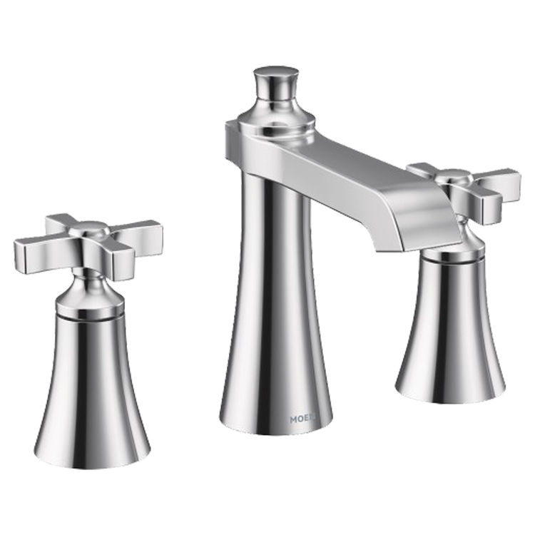 Moen Ts6985 Flara Two Handle Widespread Lavatory Faucet With