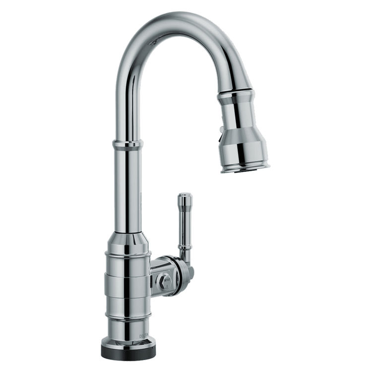 Delta 9990T-AR-DST Delta 9990T-AR-DST Broderick One Handle Pulldown Bar Faucet w/ Touch2O, Arctic Stainless