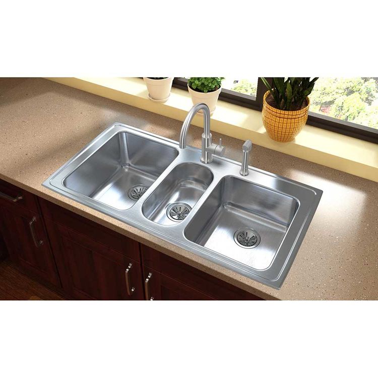 Topmount Triple Kitchen Sink at Louis Gomez blog