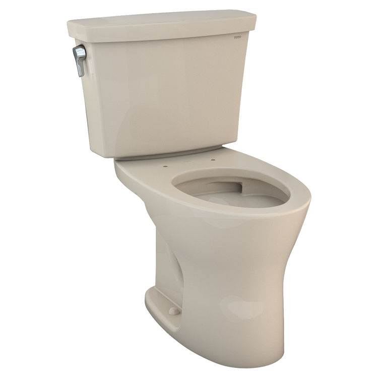 Toto CST748CEMFG#03 TOTO Drake Transitional Two-Piece Toilet, Elongated, 1.28/0.8 GPF, Universal Height, Bone - CST748CEMFG#03