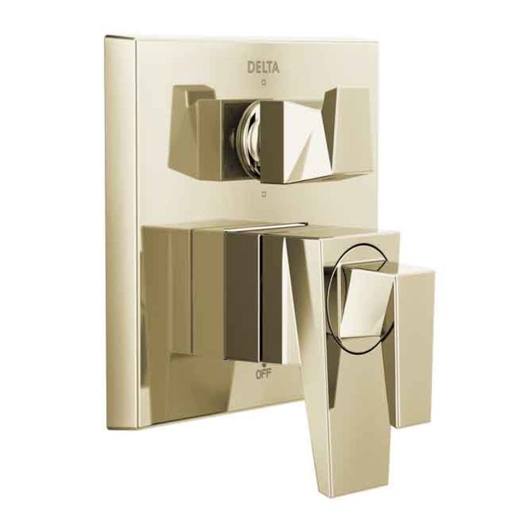 Delta T27943-PN Delta T27943-PN Trillian Valve Only Trim with 6-Setting Diverter, Polished Nickel