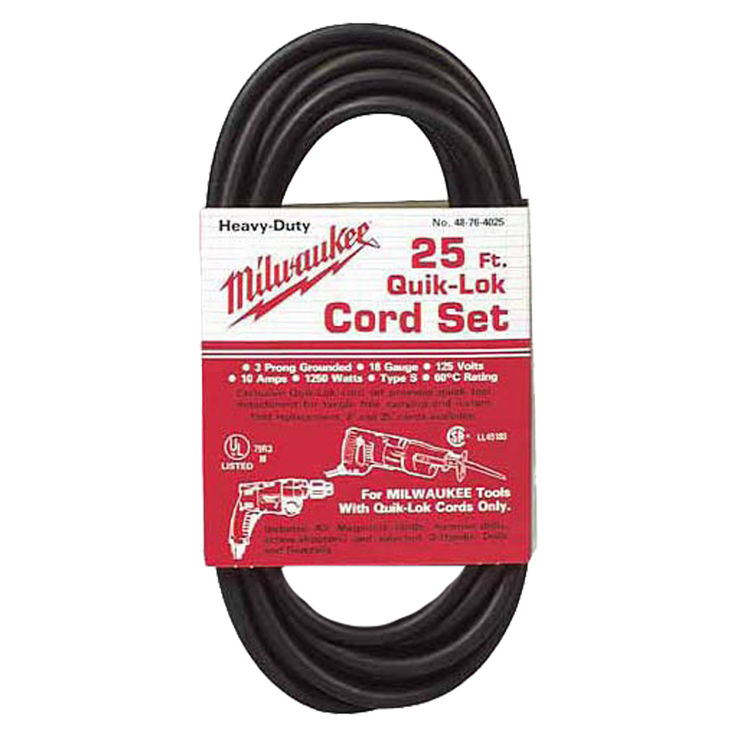 Milwaukee 48-76-4025 Milwaukee 48-76-4025 25' Quick Lock Cord