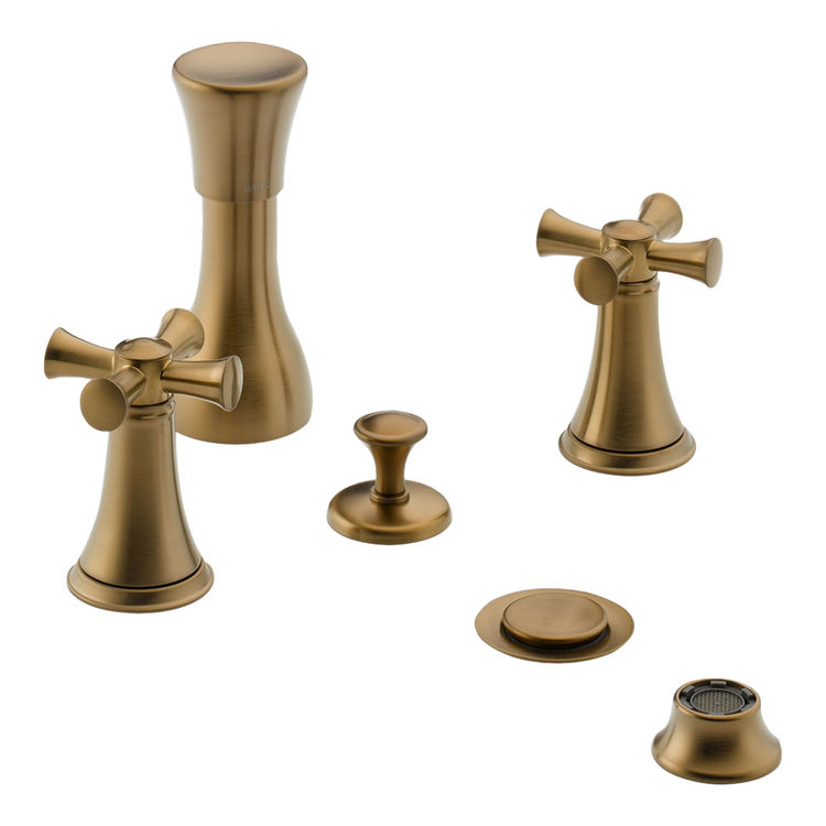 Brizo 68405-BZLHP Brizo 68405-BZLHP Baliza Brushed Bronze Two Handle Bidet Faucet