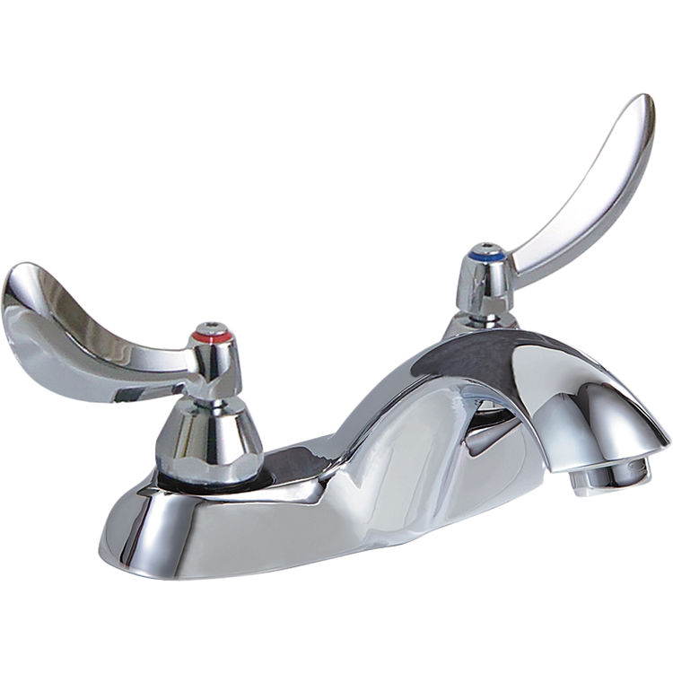 Delta 21t144 Commercial Two Handle Lav Faucet Chrome Less Pop Up