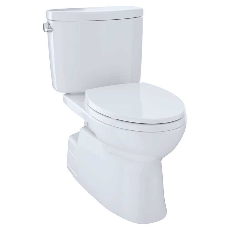 View 3 of Toto CST474CEFG#01 Toto CST474CEFG#01 Vespin II Two-Piece Elongated Universal Height Toilet, 1.28 GPF - Cotton White 