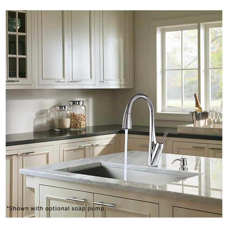 View 5 of Pfister GT529-MDC Pfister GT529-MPC Polished Chrome Pill-Down Kitchen Faucet