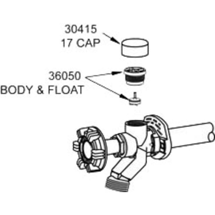 Woodford Rk 17vb Replacement Float Kit For Model 17 Wall Faucets