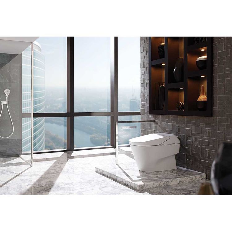 Toto Neorest 700H双冲水马桶- 1.0或0.8 GPF，纯棉白色- MS992CUMFG#01