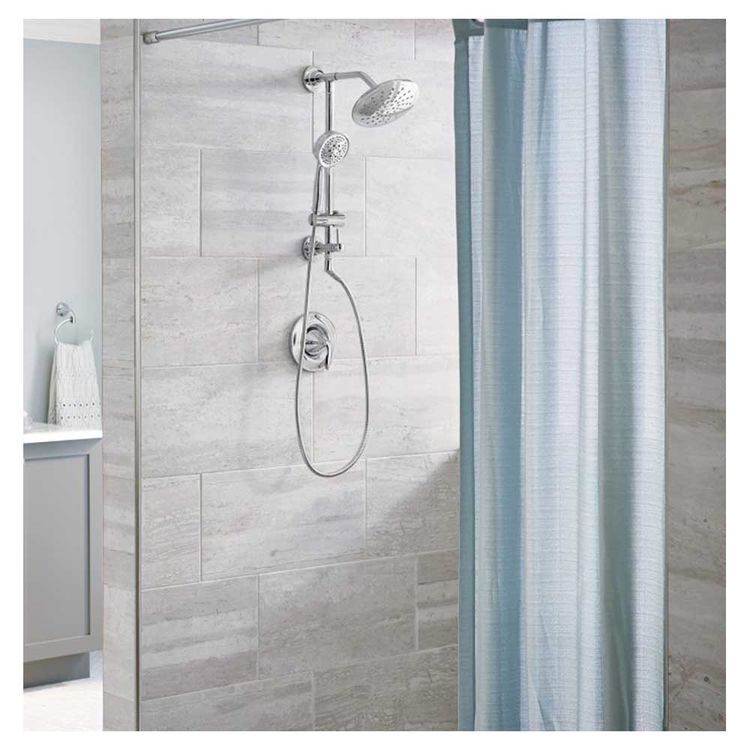 Moen TS3661NH Annex Shower Rail (Less Heads), Chrome PlumbersStock