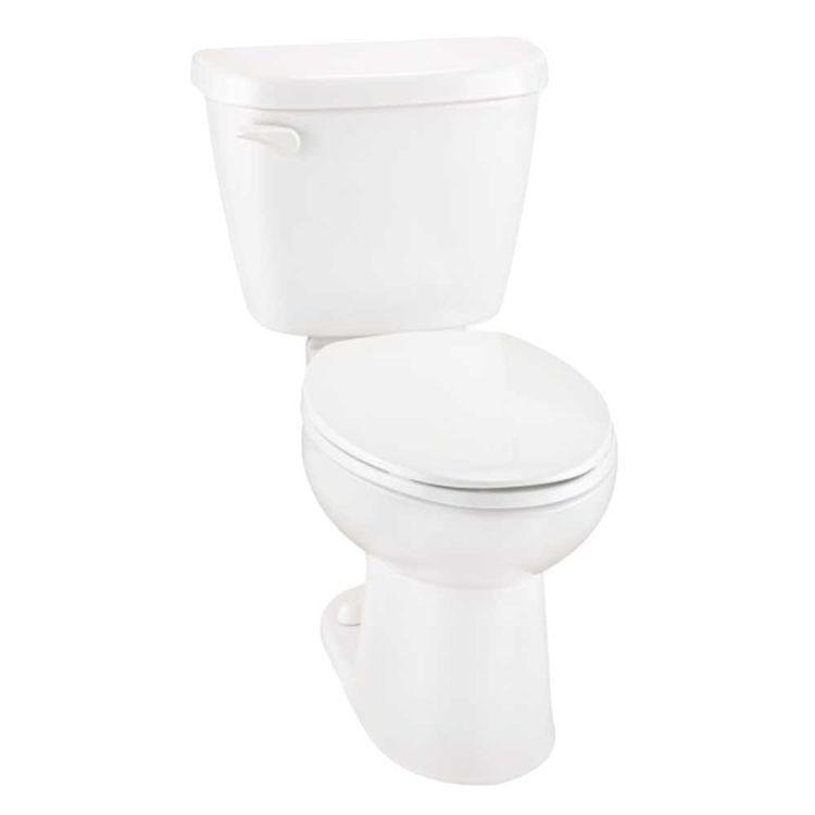 Gerber 21912 Maxwell TwoPiece Elongated Toilet, 1.28 gpf, 12" Rough