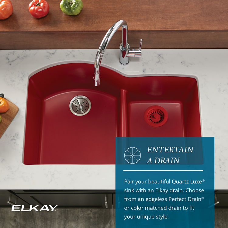View 8 of Elkay ELX1616CA0 Elkay Quartz Luxe Single Bowl Dual Mount Bar Sink - Caviar (ELX1616CA0)